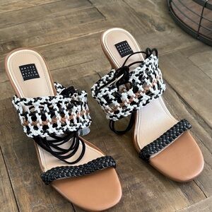 NWOB WHBM braided sandals